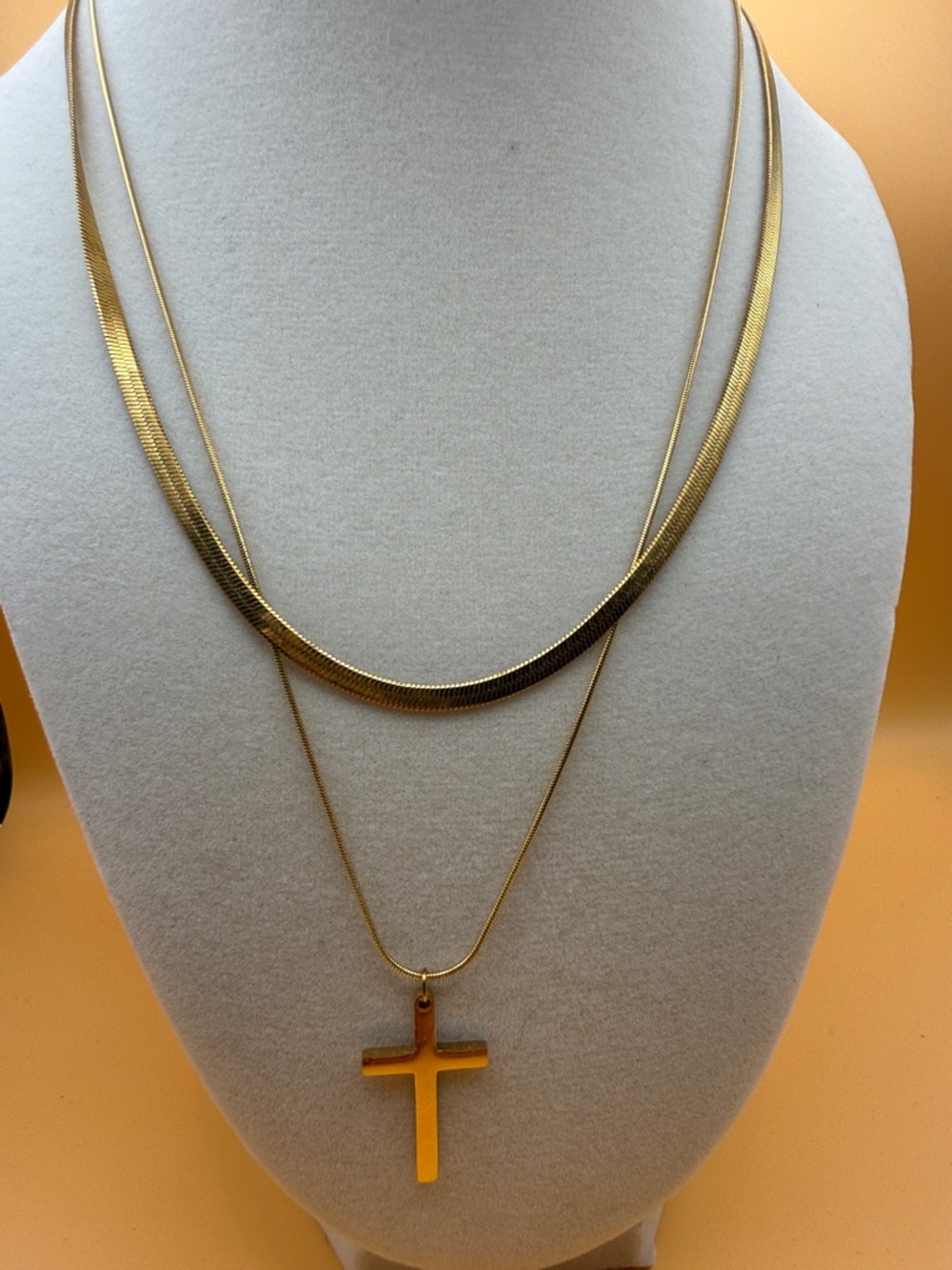 Gold Layered Cross Necklace